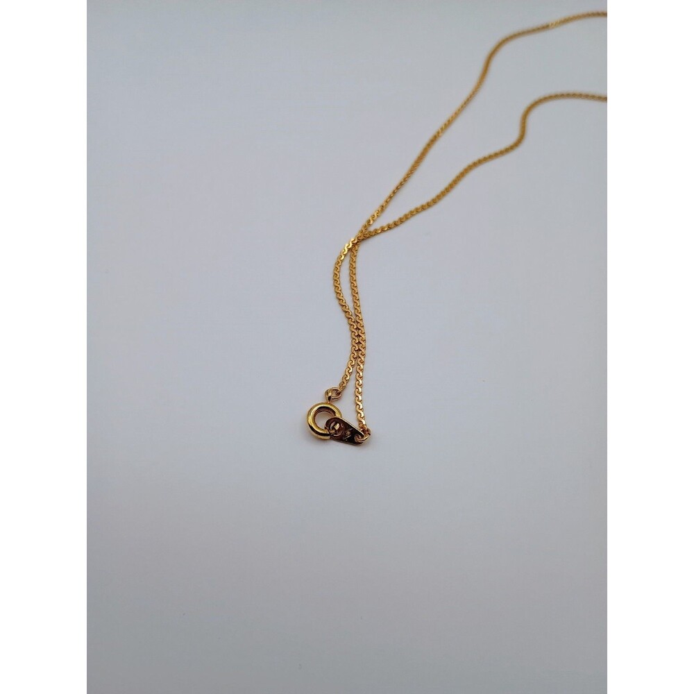 Vintage Gold Tone Heart Pendant With Rhinestone, Heart Stone Accent Necklace - Picture 5 of 6